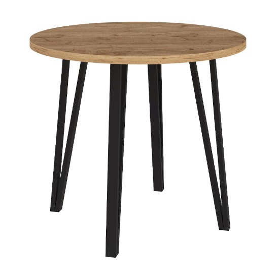 Τραπέζι Xana Megapap χρώμα sepet oak Ø90x77,5εκ. Τραπέζι Xana Megapap χρώμα sepet oak Ø90x77,5εκ.
