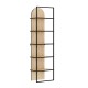 Βιβλιοθήκη Archy Megapap χρώμα sapphire oak 53x31,7x180εκ. Βιβλιοθήκη Archy Megapap χρώμα sapphire oak 53x31,7x180εκ.