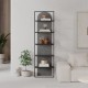 Βιβλιοθήκη Archy Megapap χρώμα γκρι ρετρό 53x31,7x180εκ. Βιβλιοθήκη Archy Megapap χρώμα γκρι ρετρό 53x31,7x180εκ.