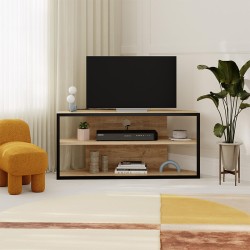 Έπιπλο τηλεόρασης γωνιακό Echo Megapap χρώμα sapphire oak 98x37x45εκ. Έπιπλο τηλεόρασης γωνιακό Echo Megapap χρώμα sapphire oak 98x37x45εκ.