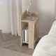 Κομοδίνο Elos Megapap αριστερό χρώμα travertine 25x27x60εκ.