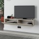 Έπιπλο τηλεόρασης επιτοίχιο Francy Megapap χρώμα sandstone 135x31,7x25εκ.