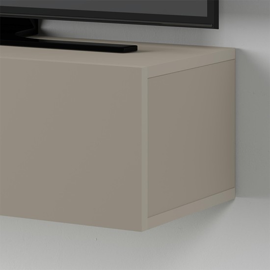 Έπιπλο τηλεόρασης επιτοίχιο Francy Megapap χρώμα sandstone 135x31,7x25εκ.