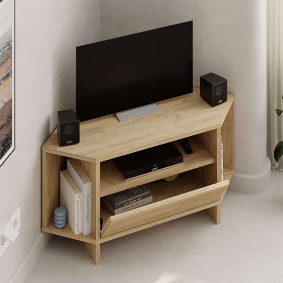 Έπιπλο τηλεόρασης γωνιακό Viva Megapap χρώμα sapphire oak 95,7x35,4x45εκ. Έπιπλο τηλεόρασης γωνιακό Viva Megapap χρώμα sapphire oak 95,7x35,4x45εκ.