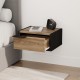Κομοδίνο επιτοίχιο Eco Megapap χρώμα black wood - καρυδί Ud 40x33x18,5εκ. Κομοδίνο επιτοίχιο Eco Megapap χρώμα black wood - καρυδί Ud 40x33x18,5εκ.