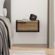 Κομοδίνο επιτοίχιο Eco Megapap χρώμα black wood - καρυδί Ud 40x33x18,5εκ. Κομοδίνο επιτοίχιο Eco Megapap χρώμα black wood - καρυδί Ud 40x33x18,5εκ.