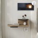 Κομοδίνο επιτοίχιο Luno Megapap με LED χρώμα sepet oak 40x30x16,2εκ. Κομοδίνο επιτοίχιο Luno Megapap με LED χρώμα sepet oak 40x30x16,2εκ.
