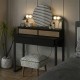 Τουαλέτα με καθρέπτη Lora Megapap με LED χρώμα μαύρο - sapphire oak 96x40x133,4εκ. Τουαλέτα με καθρέπτη Lora Megapap με LED χρώμα μαύρο - sapphire oak 96x40x133,4εκ.
