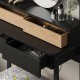 Τουαλέτα με καθρέπτη Lora Megapap με LED χρώμα μαύρο - sapphire oak 96x40x133,4εκ. Τουαλέτα με καθρέπτη Lora Megapap με LED χρώμα μαύρο - sapphire oak 96x40x133,4εκ.