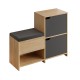 Παπουτσοθήκη Haven Megapap χρώμα sapphire oak - ανθρακί 101x35x80,4εκ. Παπουτσοθήκη Haven Megapap χρώμα sapphire oak - ανθρακί 101x35x80,4εκ.