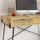 Γραφείο εργασίας Naive Megapap χρώμα sapphire oak 113,4x60x77,5εκ.
