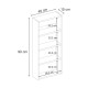 Ραφιέρα τοίχου Rafina Megapap χρώμα sapphire oak 40x15x90εκ. Ραφιέρα τοίχου Rafina Megapap χρώμα sapphire oak 40x15x90εκ.