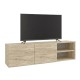 Έπιπλο τηλεόρασης επιτοίχιο Conrad Megapap χρώμα travertine 140x35x38εκ. Έπιπλο τηλεόρασης επιτοίχιο Conrad Megapap χρώμα travertine 140x35x38εκ.