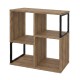 Βιβλιοθήκη Bolton Megapap χρώμα ανοιχτό καρυδί 62x22x62εκ. Βιβλιοθήκη Bolton Megapap χρώμα ανοιχτό καρυδί 62x22x62εκ.