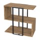 Τραπεζάκι βοηθητικό Homia Megapap χρώμα καρυδί Ud 56x25x56,5εκ.