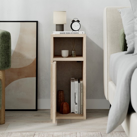 Κομοδίνο Inca Megapap χρώμα light oak 25,2x32x60εκ. Κομοδίνο Inca Megapap χρώμα light oak 25,2x32x60εκ.