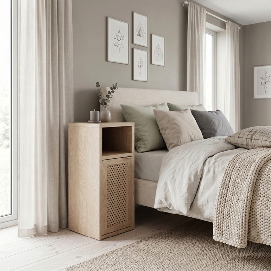 Κομοδίνο Inca Megapap χρώμα light oak 25,2x32x60εκ. Κομοδίνο Inca Megapap χρώμα light oak 25,2x32x60εκ.