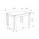 Τραπέζι Tolmen Megapap επεκτεινόμενο χρώμα sapphire oak 120/170x80x75εκ. Τραπέζι Tolmen Megapap επεκτεινόμενο χρώμα sapphire oak 120/170x80x75εκ.