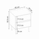 Κομοδίνο Arch Megapap χρώμα sandstone 45x35x52,5εκ. Κομοδίνο Arch Megapap χρώμα sandstone 45x35x52,5εκ.