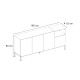 Μπουφές Cailin Megapap χρώμα sandstone - sepet oak 180x41,8x80εκ. Μπουφές Cailin Megapap χρώμα sandstone - sepet oak 180x41,8x80εκ.