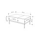 Τραπεζάκι σαλονιού Cailin Megapap χρώμα sepet oak - black wood 90x56x40,6εκ. Τραπεζάκι σαλονιού Cailin Megapap χρώμα sepet oak - black wood 90x56x40,6εκ.
