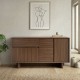 Μπουφές Capri Megapap χρώμα καρυδί milano 146x45x76,5εκ. Μπουφές Capri Megapap χρώμα καρυδί milano 146x45x76,5εκ.