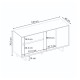 Μπουφές Capri Megapap χρώμα καρυδί milano 146x45x76,5εκ. Μπουφές Capri Megapap χρώμα καρυδί milano 146x45x76,5εκ.