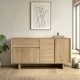 Μπουφές Capri Megapap χρώμα sapphire oak 146x45x76,5εκ. Μπουφές Capri Megapap χρώμα sapphire oak 146x45x76,5εκ.
