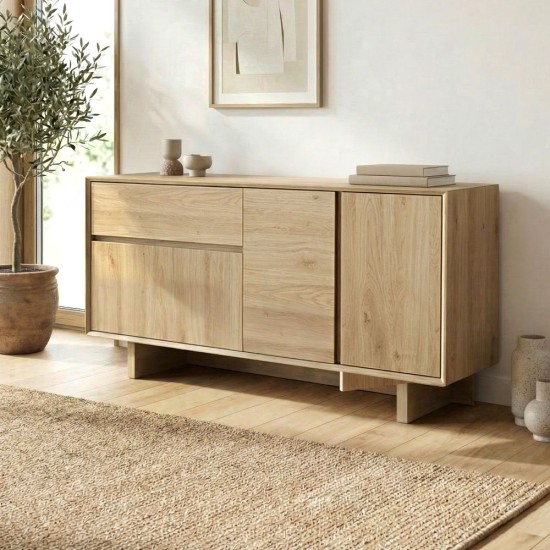 Μπουφές Capri Megapap χρώμα sapphire oak 146x45x76,5εκ. Μπουφές Capri Megapap χρώμα sapphire oak 146x45x76,5εκ.