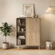 Μπουφές Colia Megapap χρώμα sepet oak 85x44x120,4εκ. Μπουφές Colia Megapap χρώμα sepet oak 85x44x120,4εκ.