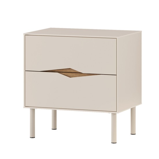 Κομοδίνο Marquise Megapap χρώμα sandstone 50x35x52,3εκ. Κομοδίνο Marquise Megapap χρώμα sandstone 50x35x52,3εκ.