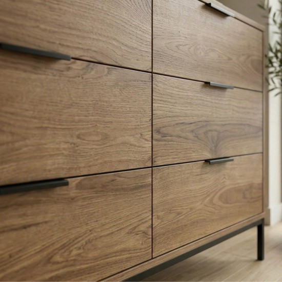 Συρταριέρα Mars Megapap χρώμα καρυδί Ud 140x45x83,5εκ. Συρταριέρα Mars Megapap χρώμα καρυδί Ud 140x45x83,5εκ.