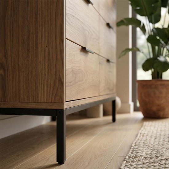 Συρταριέρα Mars Megapap χρώμα καρυδί Ud 140x45x83,5εκ. Συρταριέρα Mars Megapap χρώμα καρυδί Ud 140x45x83,5εκ.