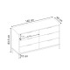 Συρταριέρα Mars Megapap χρώμα καρυδί Ud 140x45x83,5εκ. Συρταριέρα Mars Megapap χρώμα καρυδί Ud 140x45x83,5εκ.