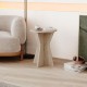 Τραπεζάκι βοηθητικό Lisa Megapap χρώμα travertine Ø40x51,8εκ. Τραπεζάκι βοηθητικό Lisa Megapap χρώμα travertine Ø40x51,8εκ.