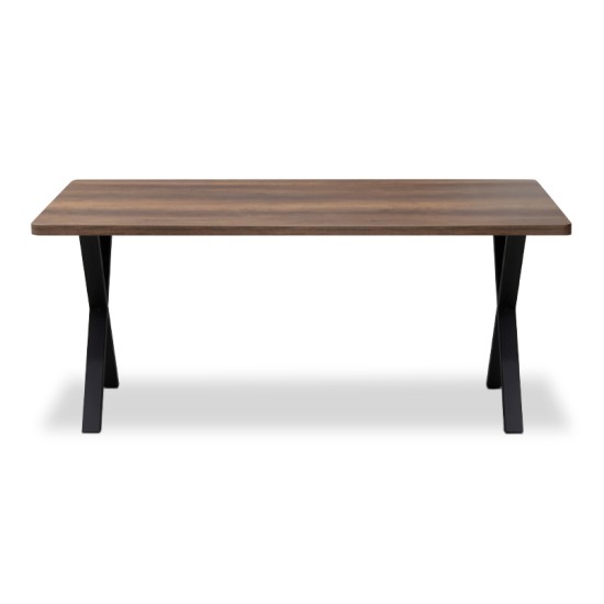 Τραπέζι Jeremy Megapap Mdf - μεταλλικό χρώμα καρυδί 160x80x75εκ. Τραπέζι Jeremy Megapap Mdf - μεταλλικό χρώμα καρυδί 160x80x75εκ.