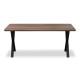 Τραπέζι Jeremy Megapap Mdf - μεταλλικό χρώμα καρυδί 160x80x75εκ. Τραπέζι Jeremy Megapap Mdf - μεταλλικό χρώμα καρυδί 160x80x75εκ.