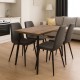 Τραπέζι Levico Megapap Mdf - μεταλλικό χρώμα ακακίας 130x75x75εκ. Τραπέζι Levico Megapap Mdf - μεταλλικό χρώμα ακακίας 130x75x75εκ.