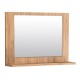 Καθρέπτης μπάνιου Devlin Megapap χρώμα pine oak 60x10x45εκ.