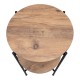 Τραπεζάκι βοηθητικό Argento Megapap χρώμα pine oak 43x43x60εκ. Τραπεζάκι βοηθητικό Argento Megapap χρώμα pine oak 43x43x60εκ.
