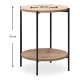 Τραπεζάκι βοηθητικό Argento Megapap χρώμα pine oak 43x43x60εκ. Τραπεζάκι βοηθητικό Argento Megapap χρώμα pine oak 43x43x60εκ.