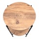 Τραπεζάκι βοηθητικό Argento Megapap χρώμα pine oak 43x43x60εκ. Τραπεζάκι βοηθητικό Argento Megapap χρώμα pine oak 43x43x60εκ.
