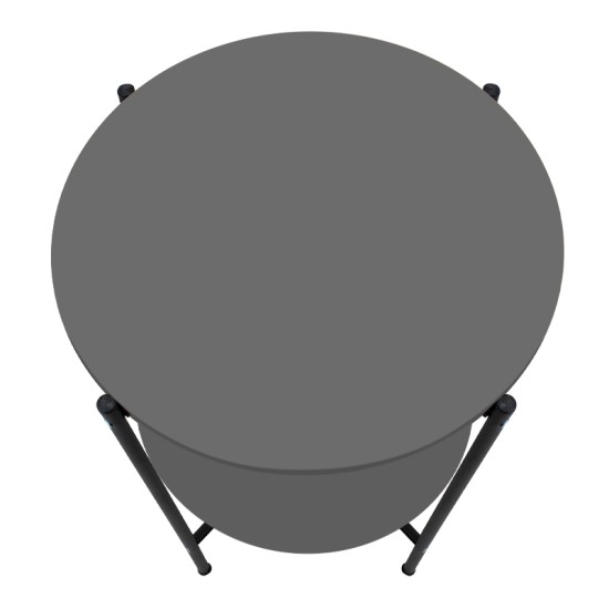 Τραπεζάκι βοηθητικό Argento Megapap χρώμα ανθρακί 43x43x60εκ. Τραπεζάκι βοηθητικό Argento Megapap χρώμα ανθρακί 43x43x60εκ.