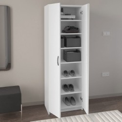 Παπουτσοθήκη Renso Megapap δίφυλλη χρώμα λευκό 59,8x37,8x178,5εκ. Παπουτσοθήκη Renso Megapap δίφυλλη χρώμα λευκό 59,8x37,8x178,5εκ.