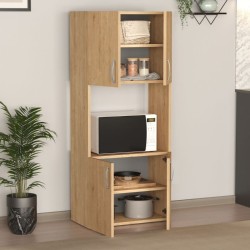 Ντουλάπα κουζίνας Armado Megapap χρώμα sapphire oak 60x32x140εκ. Ντουλάπα κουζίνας Armado Megapap χρώμα sapphire oak 60x32x140εκ.