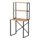 Γραφείο εργασίας Pope Megapap χρώμα pine oak 73x52x146εκ.