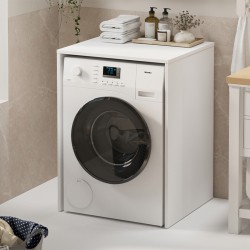 Έπιπλο πλυντηρίου Pinar Megapap χρώμα λευκό 65,5x60x88,6εκ.