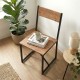 Καρέκλα τραπεζαρίας Maysa Megapap χρώμα μαύρο - pine oak 40,2x42,5x84,7εκ. Καρέκλα τραπεζαρίας Maysa Megapap χρώμα μαύρο - pine oak 40,2x42,5x84,7εκ.