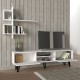 Σύνθεση τηλεόρασης Salerno Megapap χρώμα λευκό 180x35x51εκ. Σύνθεση τηλεόρασης Salerno Megapap χρώμα λευκό 180x35x51εκ.