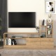Σύνθεση τηλεόρασης Pesaro Megapap χρώμα sepet oak 165x25x91,3εκ. Σύνθεση τηλεόρασης Pesaro Megapap χρώμα sepet oak 165x25x91,3εκ.